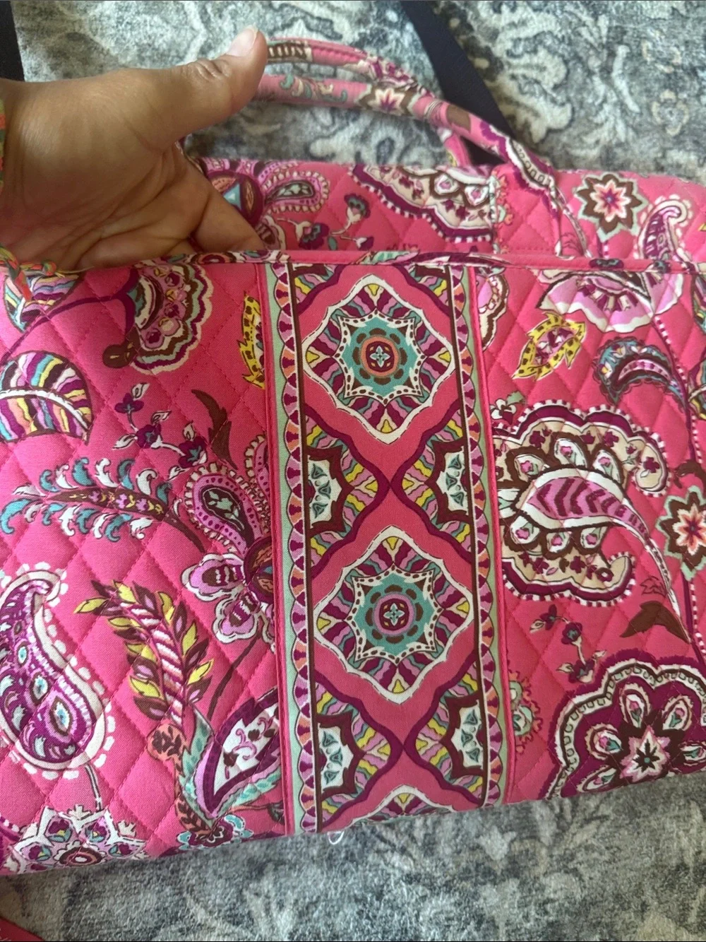 Vera Bradley Pink Paisley Multi-Pattern Women’s Laptop Bag